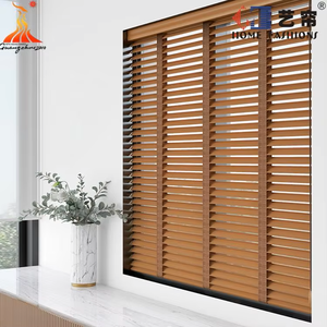 Stores verticaux en <span class=keywords><strong>bois</strong></span> électriques personnalisés en usine pour fenêtres françaises, étanches, faciles à nettoyer, service OEM/ODM disponible - Product Image 1