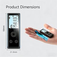 Télémètre laser portatif et mesureur de distance laser avec batterie au lithium à charge directe pour la mesure de pièces KL01C