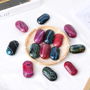หินคริสตัลบำบัดคุณภาพสูงขายส่ง หินอาเกตหลากสีสำหรับเป็นของขวัญ - Product Image 1