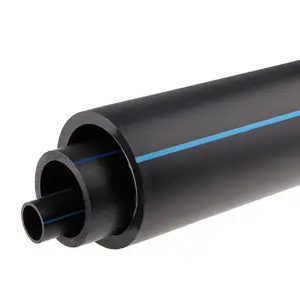 Tubi in polietilene ad alta densità Pe100 Dn20-110mm PN16 tubo in plastica hdpe per l'approvvigionamento idrico