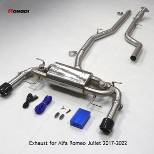 Sistema de Escape Tuned para Alfa Romeo Giulia 2.0T, Tubo de Escape Cat Back con Válvula Electrónica - Product Image 3