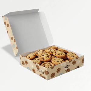 Caja Plegable de Cartón para Galletas, Pasteles y Bizcochos, Color Café, Personalizada por el Fabricante - Product Image 3