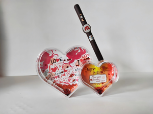 <b>Double</b> Heart Shaped Liquid Glitter Snow Globe Picture <b>Frame</b> Water Snowball With <b>Photo</b> for Wedding Souvenir Gifts Love Theme - Product Image 6