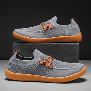 Zapatillas Deportivas Casuales para Hombre, Negras, de Malla, con Cordones, Punta Redonda, Transpirables, Suela de Goma, Entresuela de EVA, para Todas las Temporadas, Venta al Por Mayor - Product Image 4