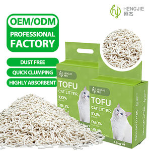 Sacs <span class=keywords><strong>de</strong></span> litière pour chat en tofu biodégradables, écologiques, à base <span class=keywords><strong>de</strong></span> plantes, avec contrôle supplémentaire des odeurs, jetables dans les toilettes, 99 % sans poussière, vente en gros - Product Image 3