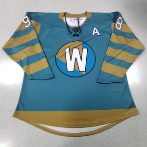 Jersey de Hockey sobre Hielo Personalizado con Impresión Digital, Uniforme de Equipo Transpirable de Poliéster, Logotipo OEM - Product Image 5