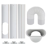 Piezas de Aire Acondicionado para el Hogar RJ al por Mayor, PVC ABS, 3 Piezas, Deflector de 55-160 cm, Interfaz de Boca Plana de 150 mm, Tubo de Escape de 2 m, Funciona con Gas