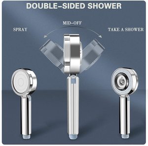 Cabezal <span class=keywords><strong>de</strong></span> ducha manual <span class=keywords><strong>de</strong></span> doble cara, modo <span class=keywords><strong>de</strong></span> pausa, Gel <span class=keywords><strong>de</strong></span> ducha automático - Product Image 5