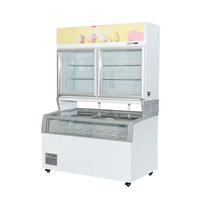 Equipo de Refrigeración Mecánico Comercial para Supermercados, Congelador de Múltiples Niveles con Puerta de Vidrio de Temperatura Única, 2 Puertas 3/4 - Product Image 2