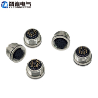 Conector de Panel PCB M16 de 5 Pines, IP67, Macho y Hembra, Fijación Trasera y Delantera, Conector de Tornillo de Cobre Chapado en Oro