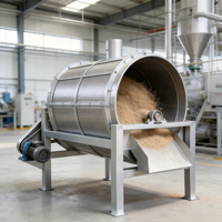 Tamis rotatif en acier inoxydable anti-poussière pour équipement de filtration de poudre d'herbes et d'épices