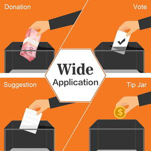 Caja de Donaciones Acrílica Personalizada con Cerradura y Ranura para Letrero |   Contenedor Multiusos para Votaciones, <span class=keywords><strong>Sorteos</strong></span> y Recolección de Propinas, Almacenamiento Seguro - Product Image 6