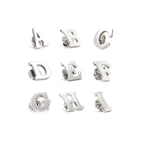 GREPAS GIFTS Épingles de revers en forme de lettre A pour costumes masculins