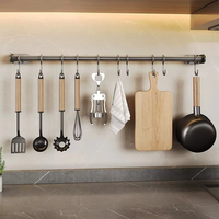 Support de rangement de cuisine en acier au carbone non perforé mural Viscose couteau tenir ménage couteau tenir