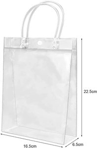 Waterproof Clear Beauty Travel Pvc Transparent With Handheld <b>Gift</b> <b>Bags</b> <b>Wedding</b> <b>Gift</b> <b>Bags</b> Reusable Customization Logo - Product Image 3