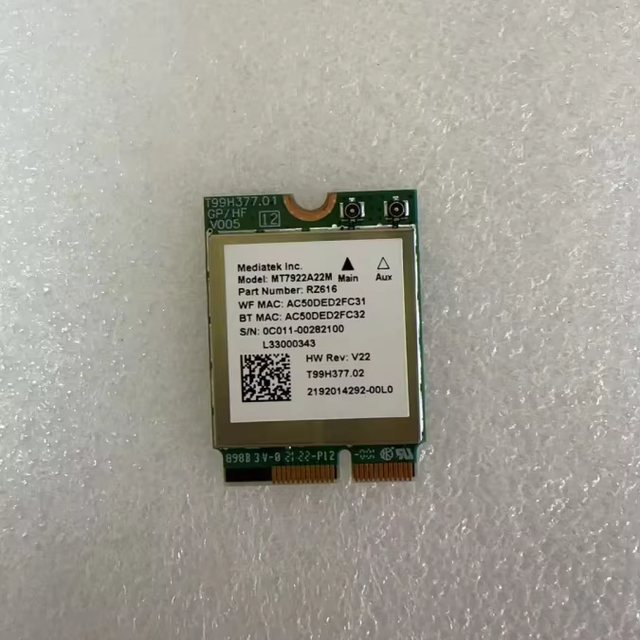 MT7922A22M WiFi 6E Module Wireless LAN Card