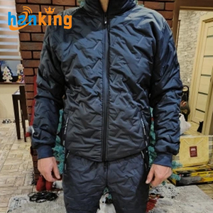 Chaqueta cálida Ehanking para hombre, chaquetas impermeables gruesas de lana cálida para hombre, <span class=keywords><strong>abrigo</strong></span> informal de gran tamaño para exteriores - Product Image 4
