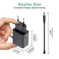 Adaptor Daya AC 9V 1A dengan Colokan 5.5mm X 2.1mm untuk Router, Mainan, Speaker Bluetooth, Catu Daya DC 9V 1A