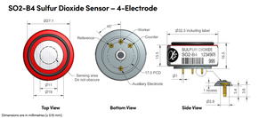 Yeni Alphasense kükürt dioksit gaz sensörü SO2-B4 SO2 endüstriyel sensör - Product Image 4