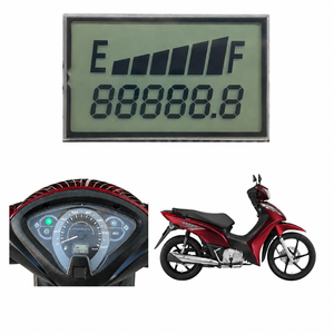แผงจอ LCD แบบ VA Segment สำหรับโรงงาน OEM, จอแสดงผลแผงหน้าปัดมอเตอร์ไซค์สำหรับ Honda Supra X Wave <span class=keywords><strong>125</strong></span> จอ LCD แสดงความเร็วแบบดิจิตอล - Product Image 1