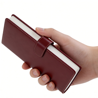 Agenda personnalisé en cuir PU sur mesure avec logo personnalisé, fermeture à boucle, pour cadeau d'entreprise et papeterie de bureau