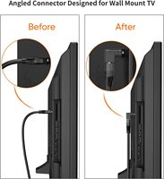 Adaptateur HDMI mâle-femelle à 90 degrés 4K pour rallonge HDMI pour ordinateur HDTV Convertisseur d'angle vers le haut à 90 degrés pour moniteur