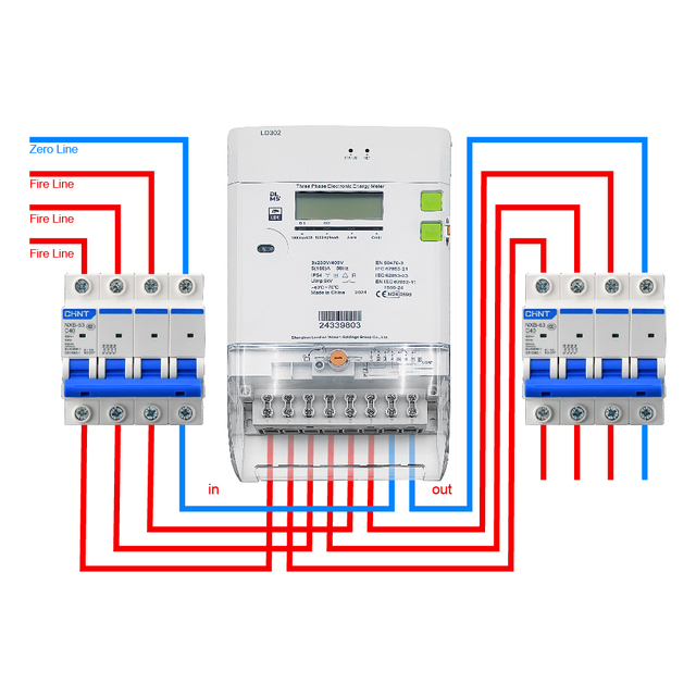 Smart Electrical Meter Device Power Energy Wifi Digital Three Phase Electricity Meter for Digital Electricity Meter
