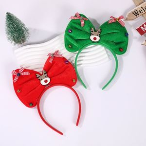 Factory Children's <b>Christmas</b> Dress Cloth Hairband Headband with Buckle Spring Design Customized Fashionable Party Decorations - Product Image 2