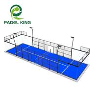 6MX20M Fabricant de terrain de paddle panoramique simple pour terrain de padel intérieur et extérieur avec 15 ans d'expérience