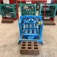 Machine à Briques Mobile Motorisée Compacte 3-45B, Vente Directe Usine, Équipement Portable de Fabrication de Blocs Creux en Béton à Faible Coût