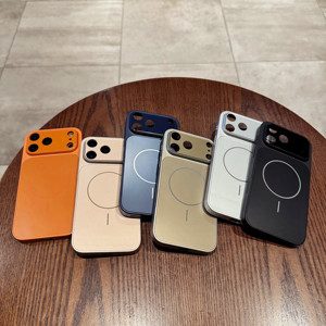 Trasformare in <span class=keywords><strong>iPhone</strong></span> 17 Pro Max Cover opaca iPhone17 Air 16 15 14 13 12 grande vista lente AG <span class=keywords><strong>vetro</strong></span> custodia magnetica antiurto del telefono - Product Image 1