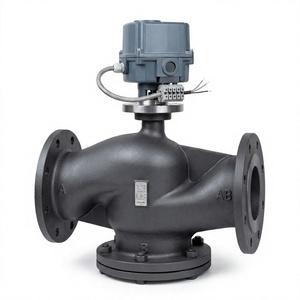Three-Way Water Control Flanged HVAC Mixing/<b>Diverting</b> DN15-DN400 Ductile Iron Building Automation - Product Image 4