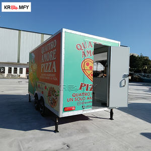 Food Truck Cuadrado con Freidora de Hamburguesas Completa, Acero Inoxidable, Certificado DOT CE, Cocina Móvil para BBQ, Remolque de Comida Americana - Product Image 1