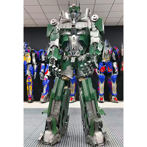 Costume de mascotte robot <span class=keywords><strong>Optimus</strong></span> <span class=keywords><strong>Prime</strong></span> <span class=keywords><strong>Transformers</strong></span> de couleur verte, Bumblebee, Megatron, pour adultes, costumes de robot ambulant - Product Image 1