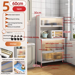 Organizador de Cocina Apilable que Ahorra Espacio con Puertas para un <span class=keywords><strong>Arreglo</strong></span> Eficiente de Utensilios y Vajilla - Product Image 2