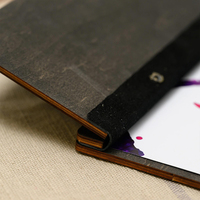 Couverture de menu avec logo gravé personnalisé, dossier de menu de bar de restaurant de haute qualité, support de menu à vin en bois fixe à vis