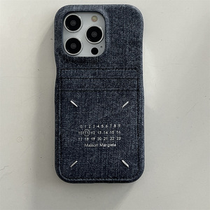 Étui de téléphone en cuir cousu main avec porte-cartes pour iPhone 12 13 14 15 16 17 Pro Max – Coque de téléphone unie avec fente pour cartes - Product Image 5