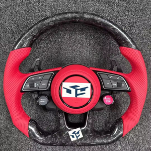 Volant en fibre de carbone personnalisé pour Audi RS Series RS3 RS4 RS5 RS6 <span class=keywords><strong>RS7</strong></span> S3 S4 S5 Old B8 Series A8 R8 Q7 Q5 - Product Image 1