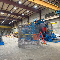 Machine automatique de soudage de cages de tuyaux en béton