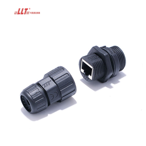 Llt IP67 IP68 M20 Bảng điều khiển phía trước Ethernet <span class=keywords><strong>RJ45</strong></span> kết nối CCTV không thấm nước - Product Image 4