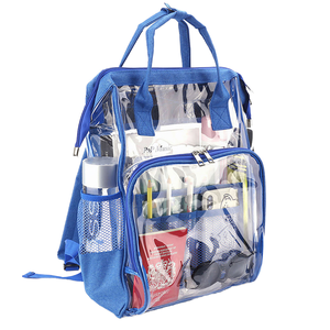 Summer Fashion Anti-Theft National Large Capacity Transparent PVC Waterproof Zipper Closure Portable <b>Backpack</b> for Women - Product Image 2