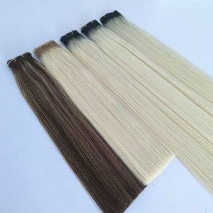 Butterfly Genius Double Drawn Virgin Natural Hair Extensions <strong>Invisible</strong> <strong>Weft</strong> with XO Skin Hole Seamless Injected for Salons - Product Image 1