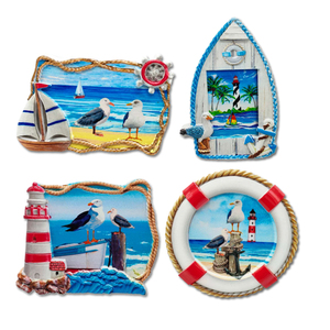 Aimant <span class=keywords><strong>de</strong></span> réfrigérateur souvenir personnalisé en résine imprimé en 3D, thème Plage <span class=keywords><strong>de</strong></span> la Côte d'Azur (Nice, <span class=keywords><strong>Cannes</strong></span>) - Product Image 4