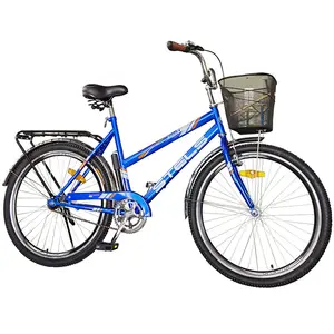 Stok bayan bisiklet promosyon 28 inç stels fabrika sıcak satış şehir bisikleti yetişkin bisiklet pedalı fren için sepet ile azerbaycan pazar