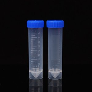 코타우스 LAB 용품 50 ml 플라스틱 시험관 플랫 하단 셀프 스탠딩 나사 뚜껑 원심 분리기 튜브 - Product Image 2