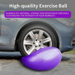 Marron Big Yoga Ball Chair Enfants Non Toxique Géant Yoga Exercice Ball 65 Cm <span class=keywords><strong>Ballon</strong></span> De <span class=keywords><strong>Gym</strong></span> Fitness Stabilité Ball 75cm 85cm 95cm - Product Image 2