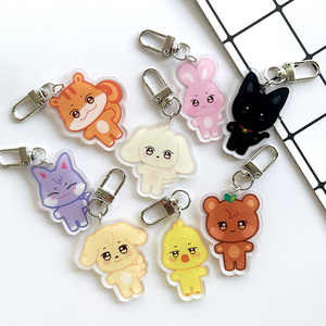 Llavero con Colgante de Anime de Doble Cara con Impresión UV en Acrílico Plástico 'Aniteez' de Ateez - Product Image 3
