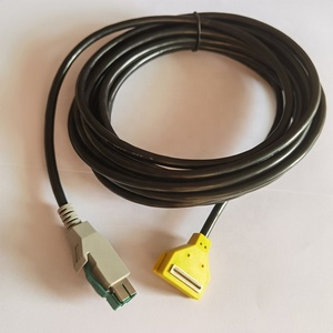23998-02-r Vàng 12V cáp USB với PVC Áo khoác bện che chắn cho <span class=keywords><strong>verifone</strong></span> <span class=keywords><strong>pinpad</strong></span> mx915 mx925 máy in - Product Image 2