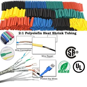 Heat-shrink Tubing Thermoresistant Tube Heat Shrink Wrapping Kit Electrical Connection Wire Cable Insulation Sleeving