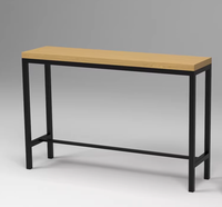 Ensemble de mobilier de restaurant moderne en bois massif pour café et restaurant, tabourets de bar et table haute